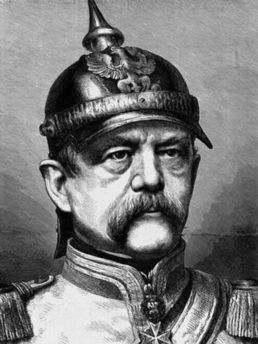 <p>Policy of Prussian chancellor Otto von Bismarck to unify Germany and make it powerful through war and rapid industrialization.</p>
