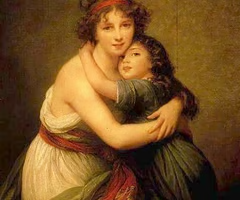 <p>Warm mother-daughter intimacy; self-promotion as moral woman. </p>