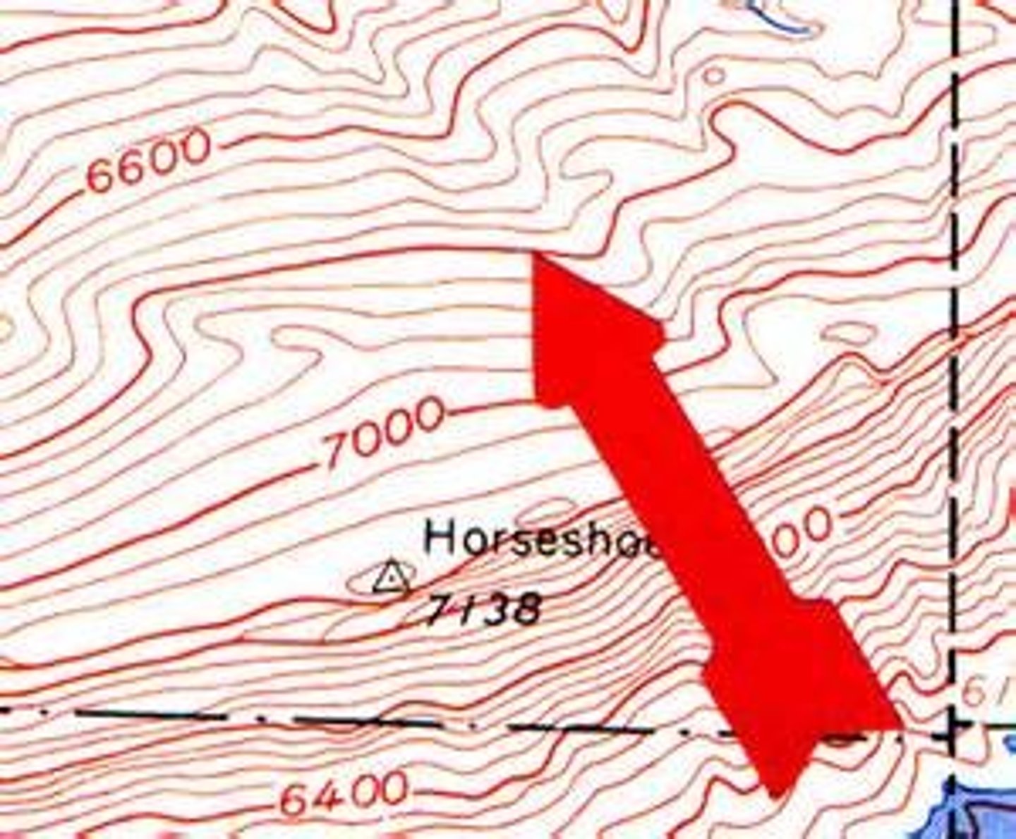 <p>A contour lines that is darker than nearby lines and has its elevation labeled.</p>