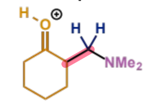 <p>final stage of Mannich mechanism</p>
