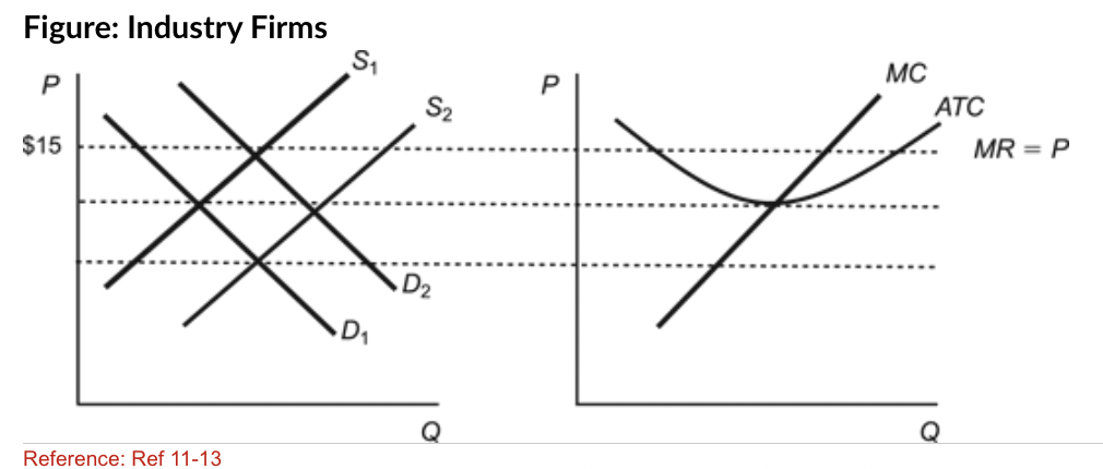 profit; supply curve to shift to *S*2
