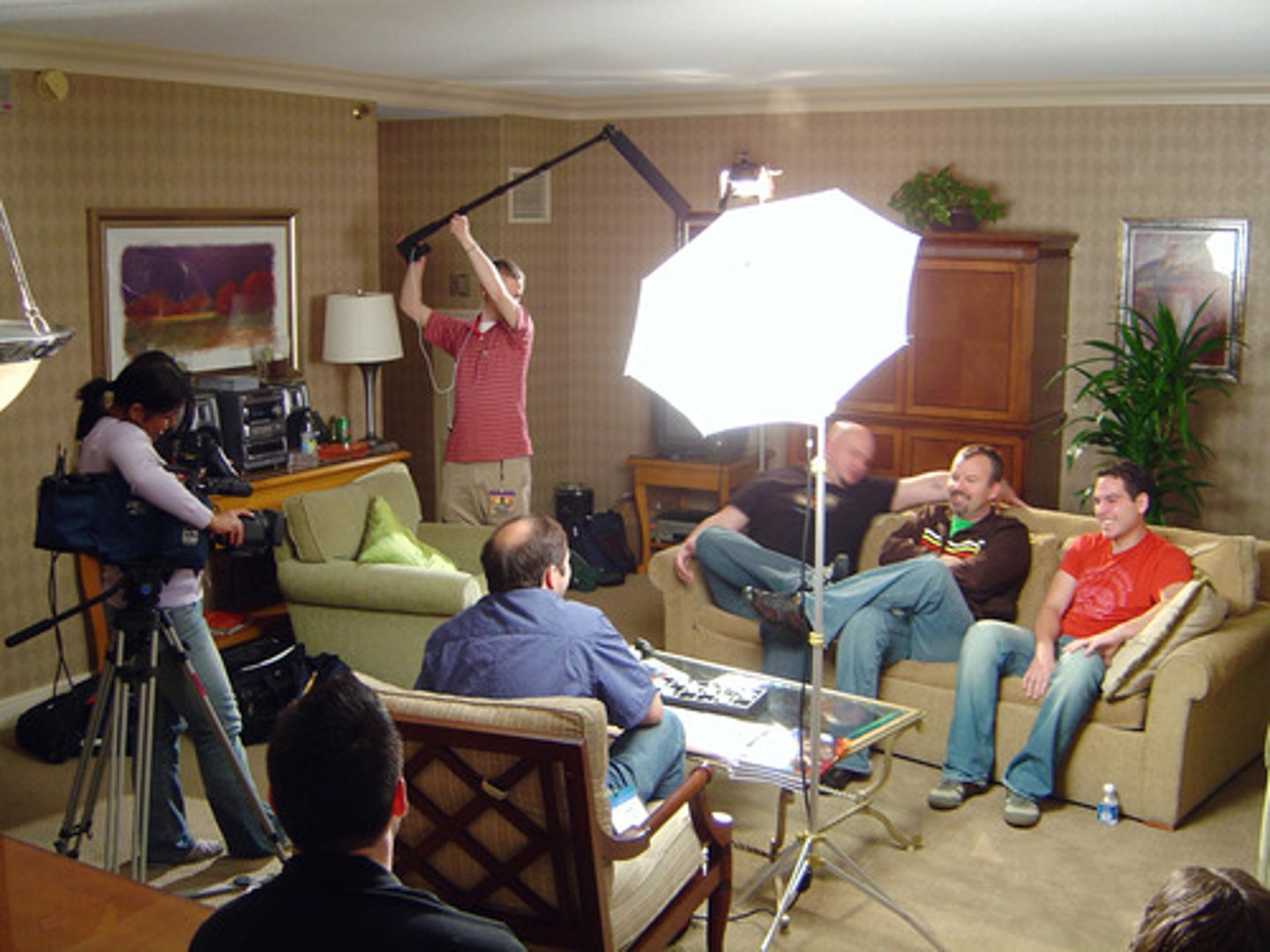 <p>[noun] interview</p>