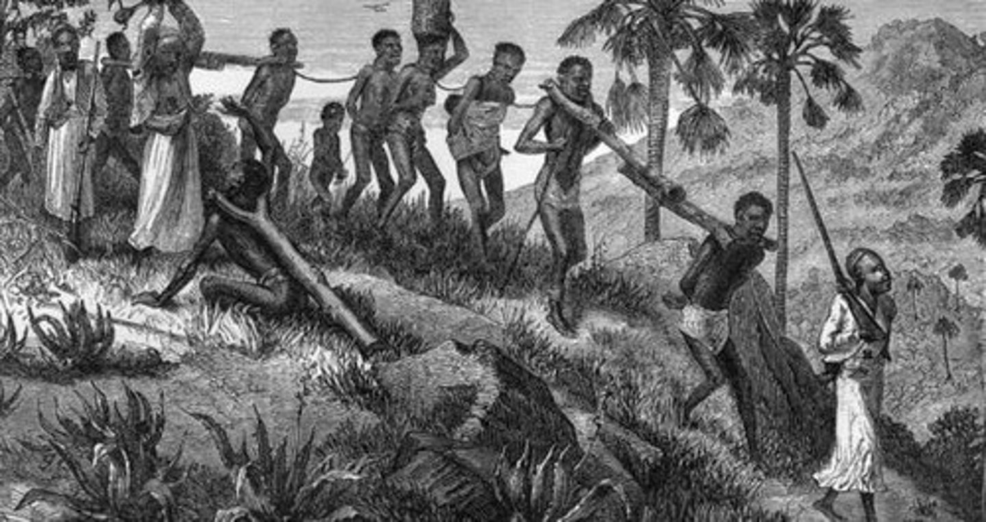 <p>African slaves brought to coastal South Carolina in the 18th century to work the new rice fields and indigo.</p>