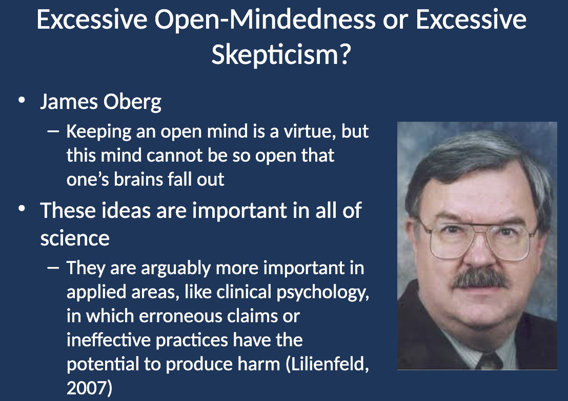 <p>These ideas are crucial in all of science, especially in applied fields like clinical psychology, where erroneous claims or ineffective practices can harm individuals.</p>