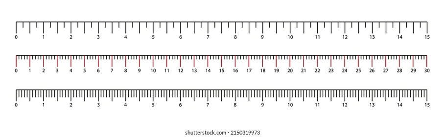 <p>Зураг дээрх хэмжээний харьцааг хэмжих тусгай шугам.</p>