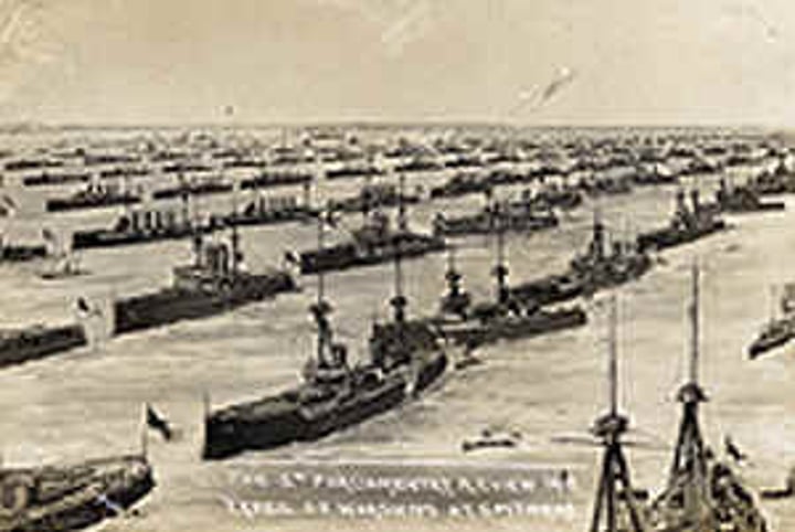 <p>Only real naval battle of WWI. German battleships and submarines attempt to defeat the British Naval Blockade on May 31st, 1916 but ultimately fail.</p>