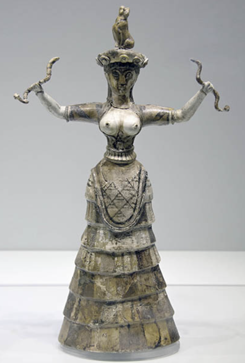 <p>Snake Goddess Figurine</p>