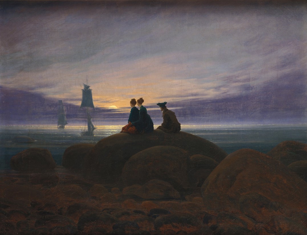 <p>Moonrise Over the Sea</p>