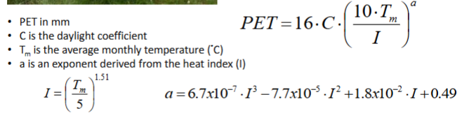 <p>Potential ET assuming unlimited water supply.</p>