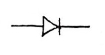 <p>A semiconductor device that allows current to flow in one direction only, used for rectifying AC to DC.</p>