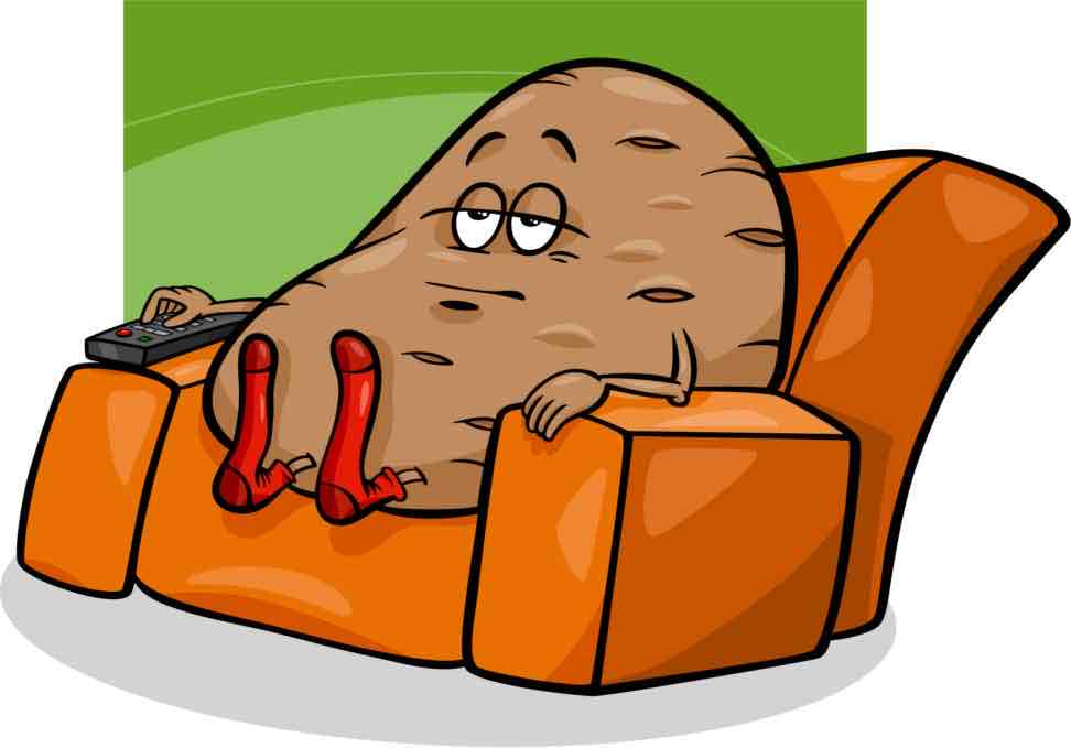 <p>Coach potato</p><p></p>