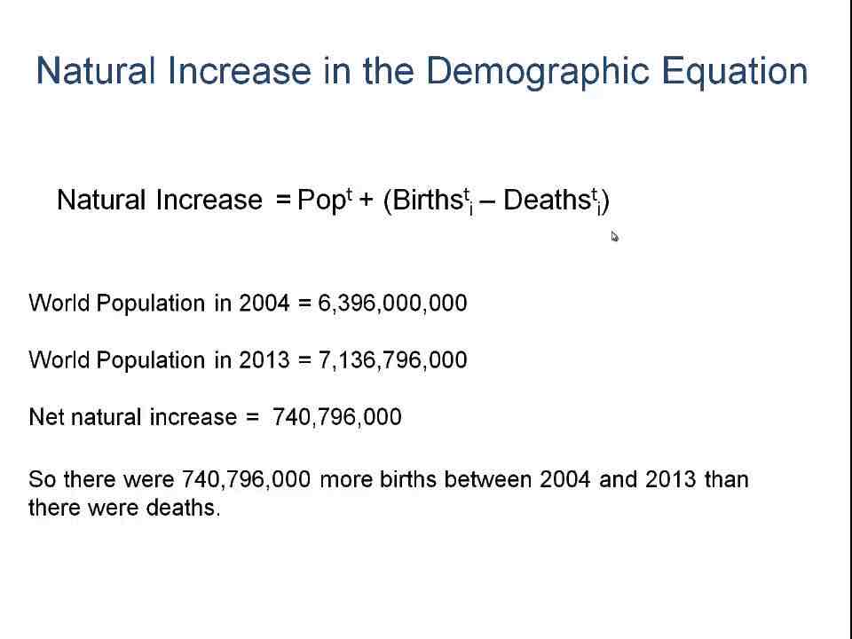 <p>demographic balancing equation</p>