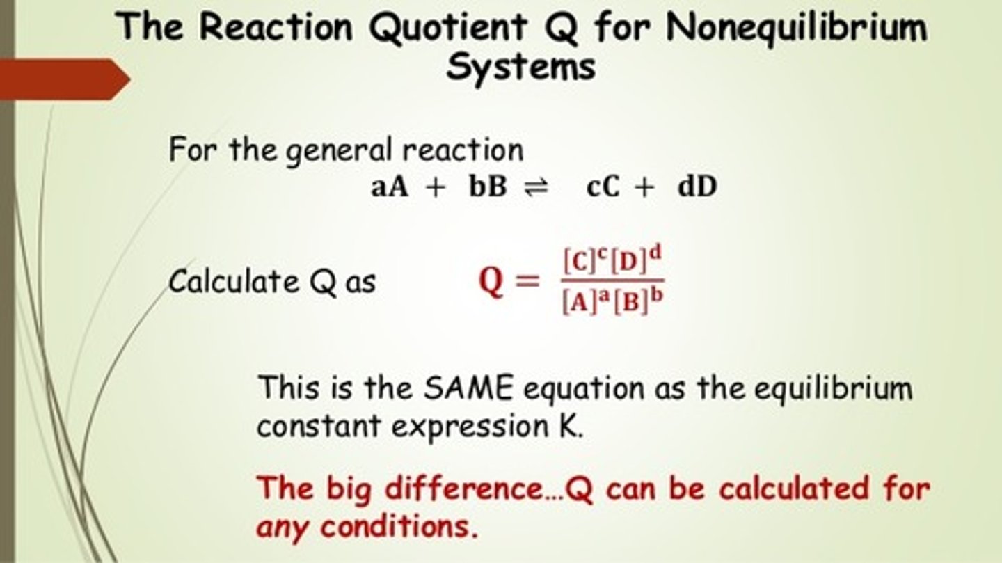 <p>(C) Reaction quotient</p>