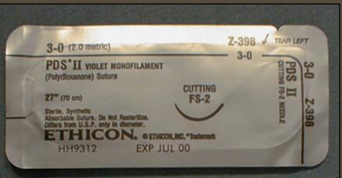 <p>polydioxanone - PDS II</p>