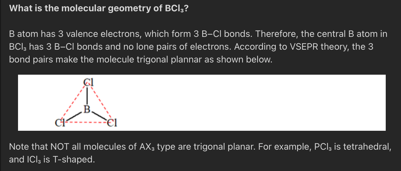 <p>Trigonal planar</p>