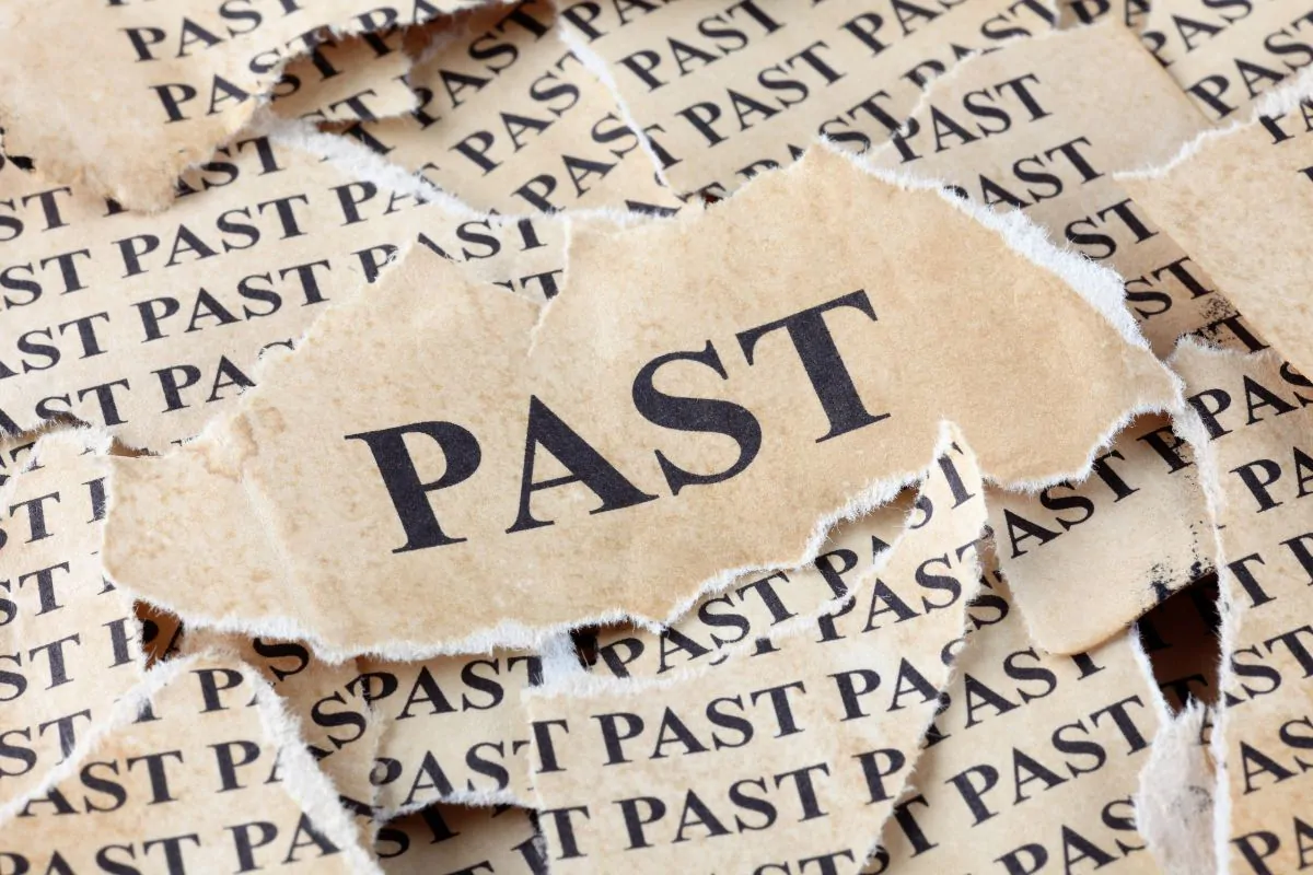 <p> <span>at some unspecified time in the past</span></p>