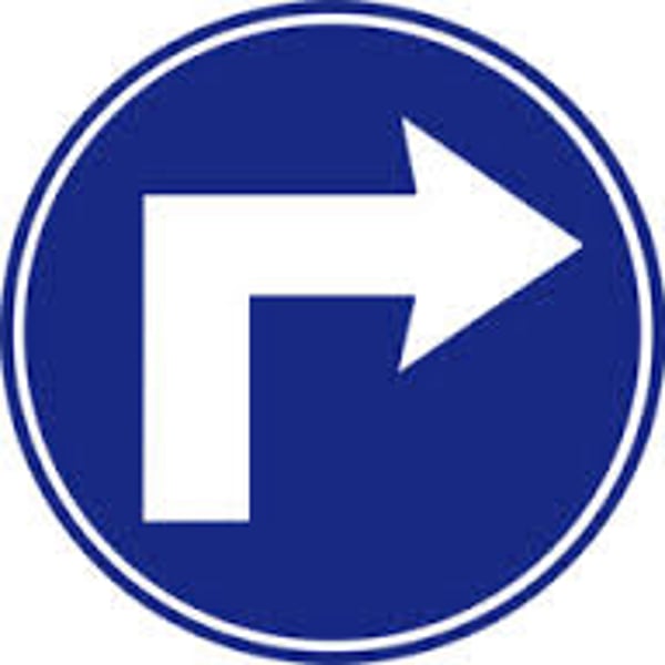 <p>turn right</p>
