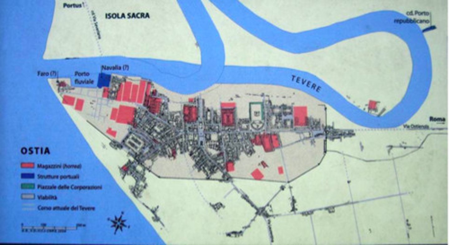 <p>Rome's port town at the mouth of the Tiber</p>