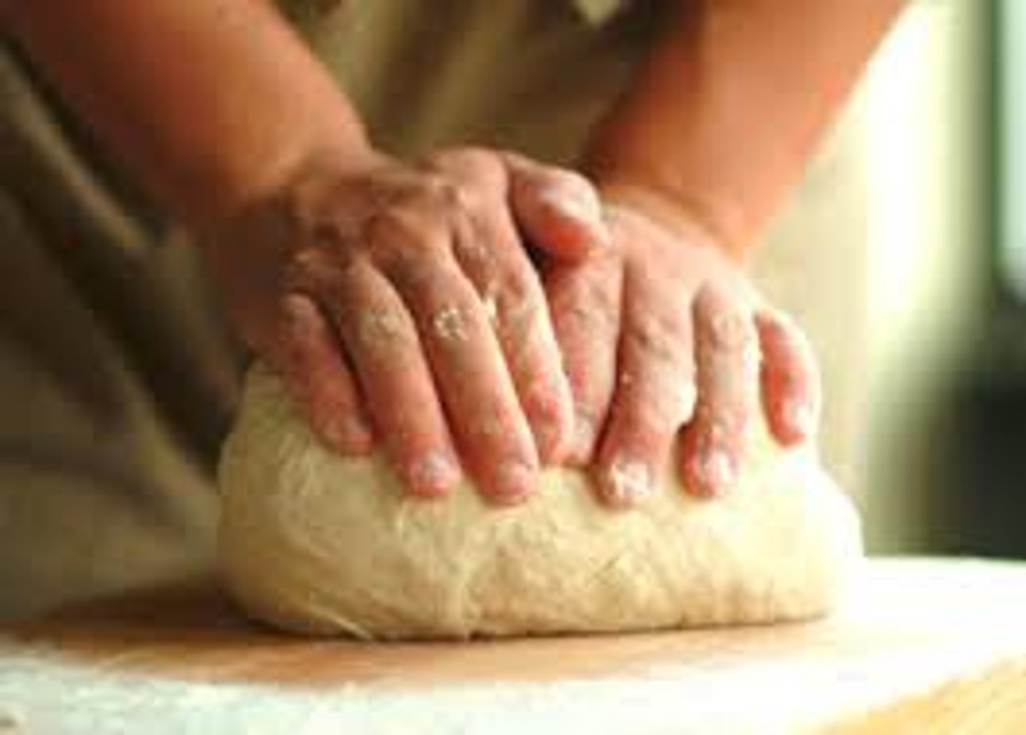 <p>to work dough by pressing it with the heels of the hands, folding it, turning it, and repeating each motion until the dough is smooth and elastic</p>