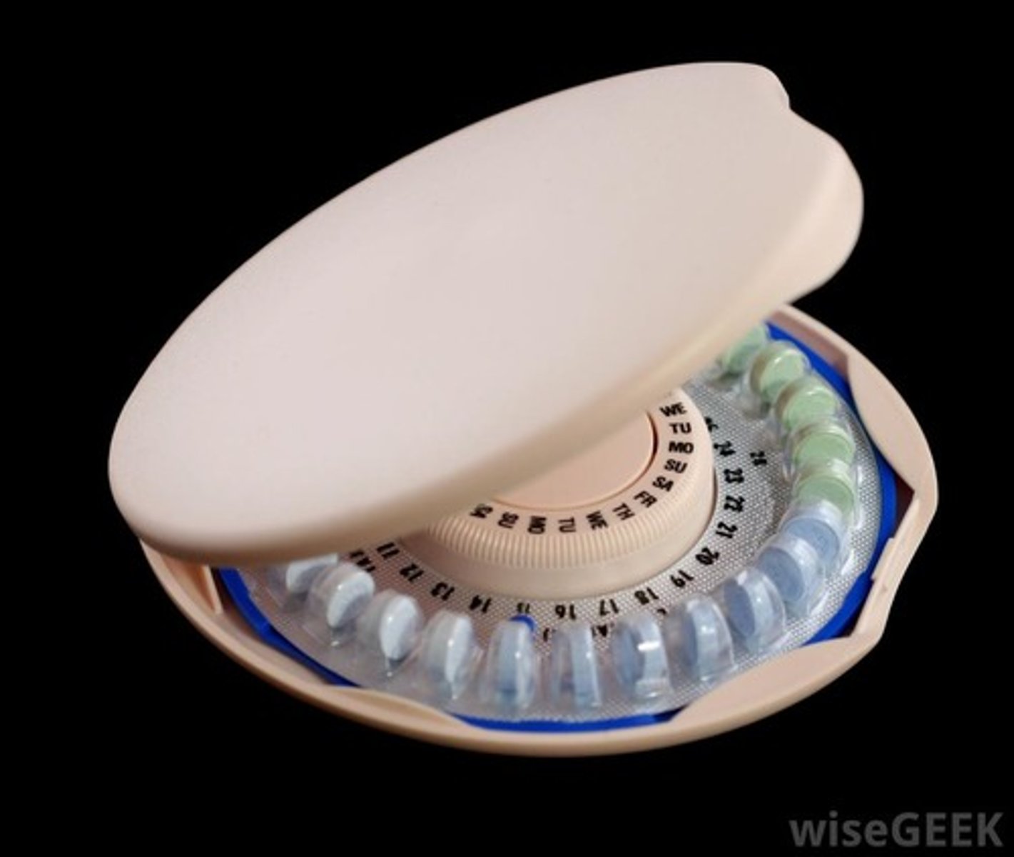 <p>A hormonal pill taken orally to prevent monthly release of ovum (ovulation)</p>