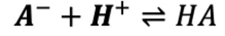 <p>The conjugate base in the buffer reacts with H⁺ (from the strong acid), consuming the hydronium ion and only  slightly changing the pH.</p>