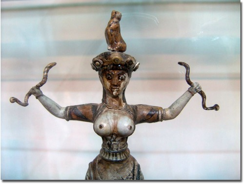 <p>snake goddess</p>