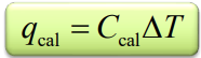 <p>q<sub>rxn </sub>= -q<sub>cal</sub></p>