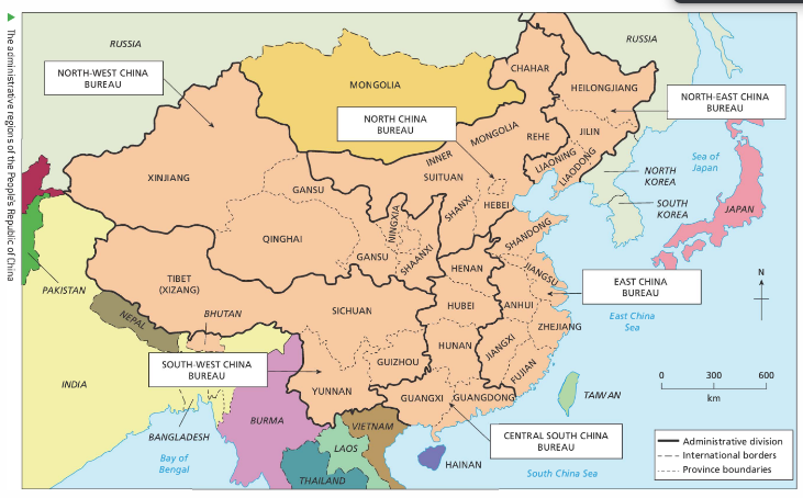 <p>A means of CCP to secure control of China + its borders; Claims that these were areas which were historically part of China </p><ul><li><p>Invaded western/ southern regions </p></li><li><p>Entered Tiber in 1950 → Marked beginning of regime of terror + suppression </p></li><li><p>Acted with similar brutality in Xinjiang and secured it in 1951</p></li></ul>