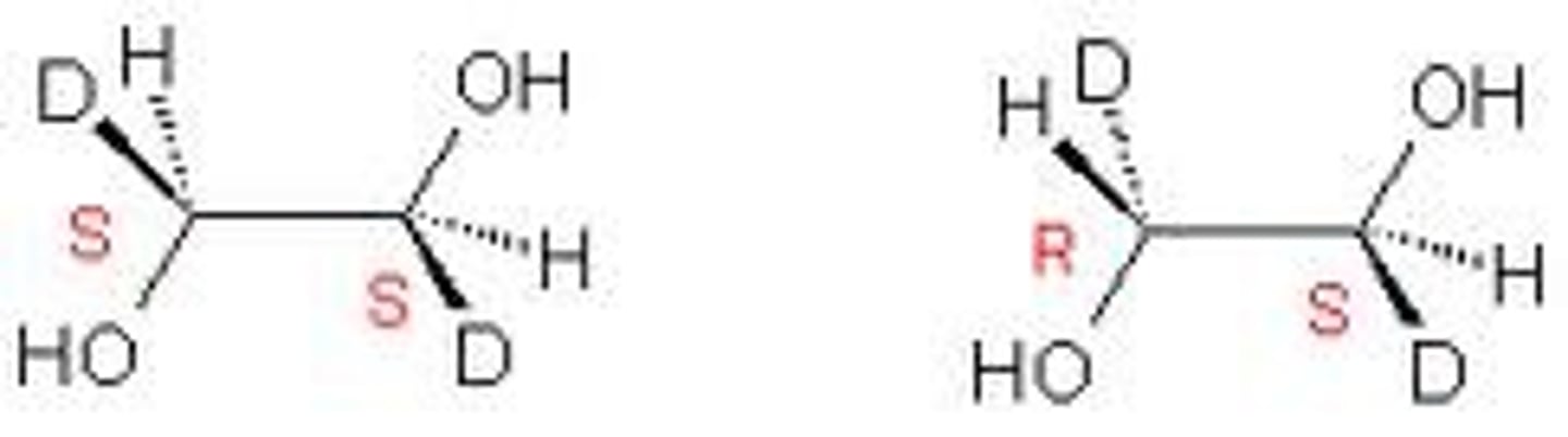 <p>configurational isomers</p>