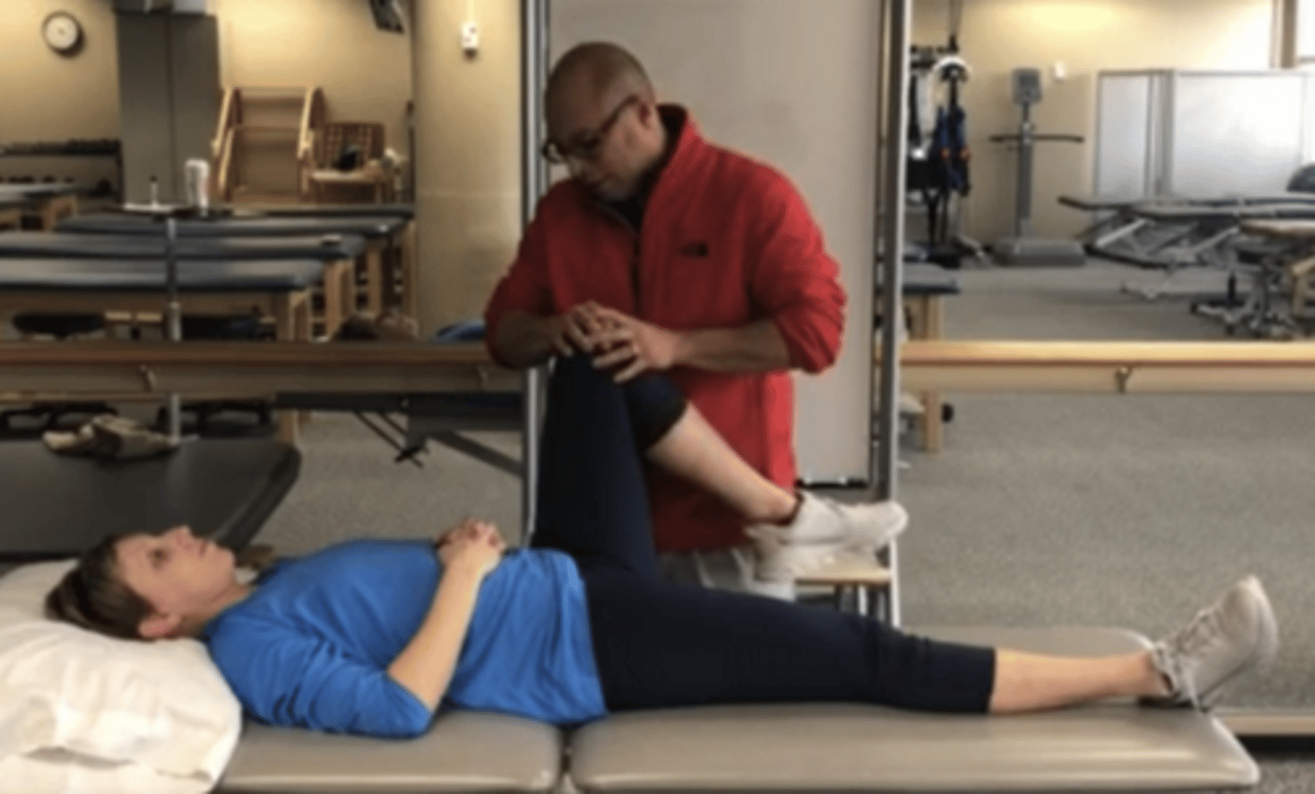 <p>purpose: test for intra-articular hip pathology </p><p>procedure:</p><p>- patient supine </p><p>- examiner passively flexes hip to 90 and introduces adduction towards opposite shoulder</p><p>- examiner then applies an axial load through the femur </p><p>positive finding: reproduction of concordant pain </p>