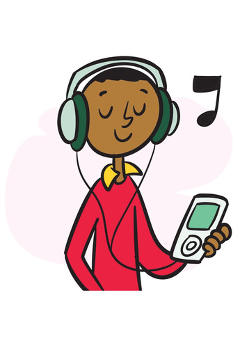 <p>to listen to music</p>