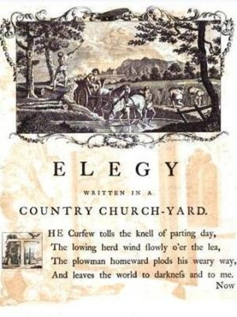 <p>a poem of serious reflection, typically a lament for the dead.</p>