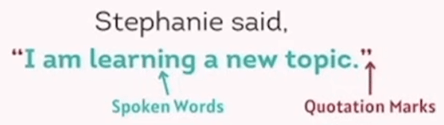 <p>Use the speaker's own words; put quotations marks around the speech.</p>