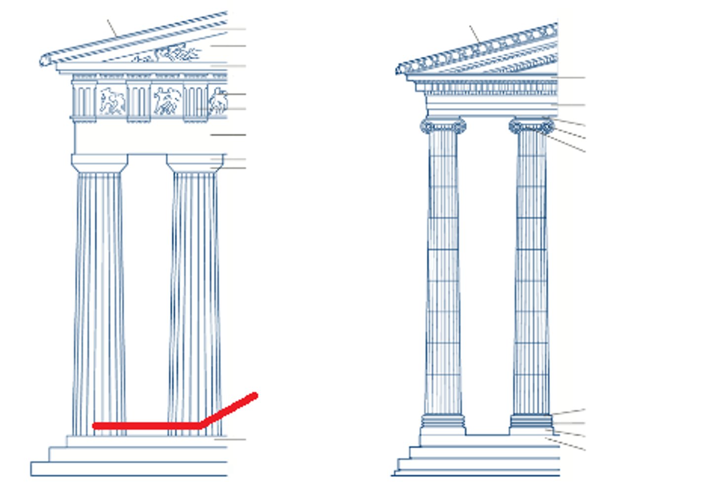 <p>spacing between columns</p>
