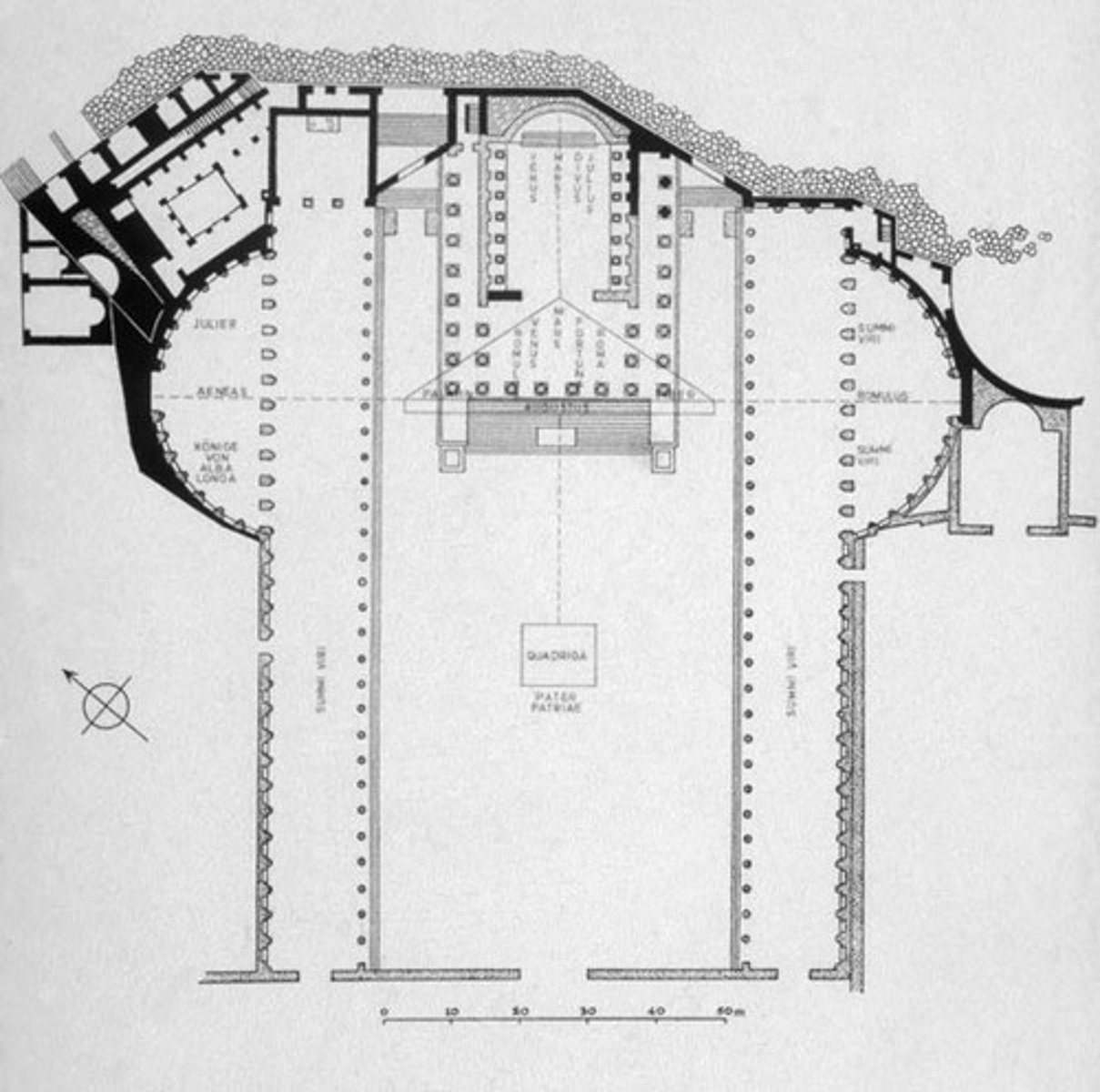 <p>2BC</p><ul><li><p>The Forum of Augustus reinforces Augustus’ authority by <mark data-color="yellow" style="background-color: yellow; color: inherit;">linking his rule to Rome’s heroic past and divine destiny</mark>. </p><ul><li><p><strong>Statues of Aeneas, Romulus, and great Roman leaders</strong> (<em>summi viri</em>) associate Augustus with legendary founders and moral exemplars, <mark data-color="blue" style="background-color: blue; color: inherit;">presenting him as their rightful successor</mark>. </p></li><li><p>The Temple of <mark data-color="yellow" style="background-color: yellow; color: inherit;">Mars Ultor emphasizes Augustus’ role as avenger of Julius Caesar and protector of Roman values</mark></p><ul><li><p>promoting justice, military virtue, and the legitimacy of his rule within a restored Roman tradition.</p></li></ul></li></ul></li></ul><p></p>