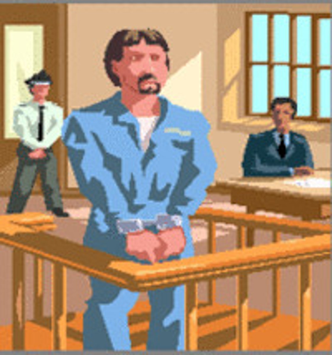 <p>be tried in court for a criminal offence</p>