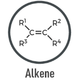 <p>A hydrocarbon containing at least one carbon–carbon double bond (C=C); unsaturated.</p>