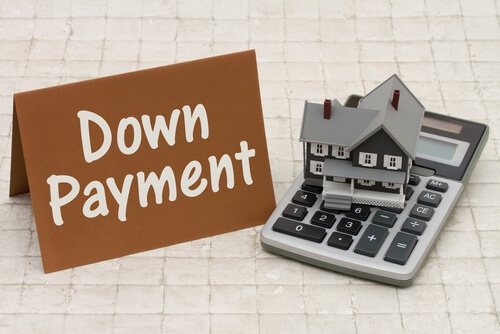 <p>deposit you pay upfront for the house (5%-20% of overall house cost</p>