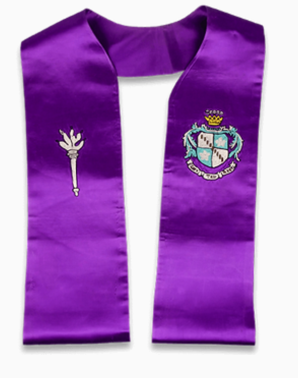 <p>The purple of the fraternity is worn by whom</p>