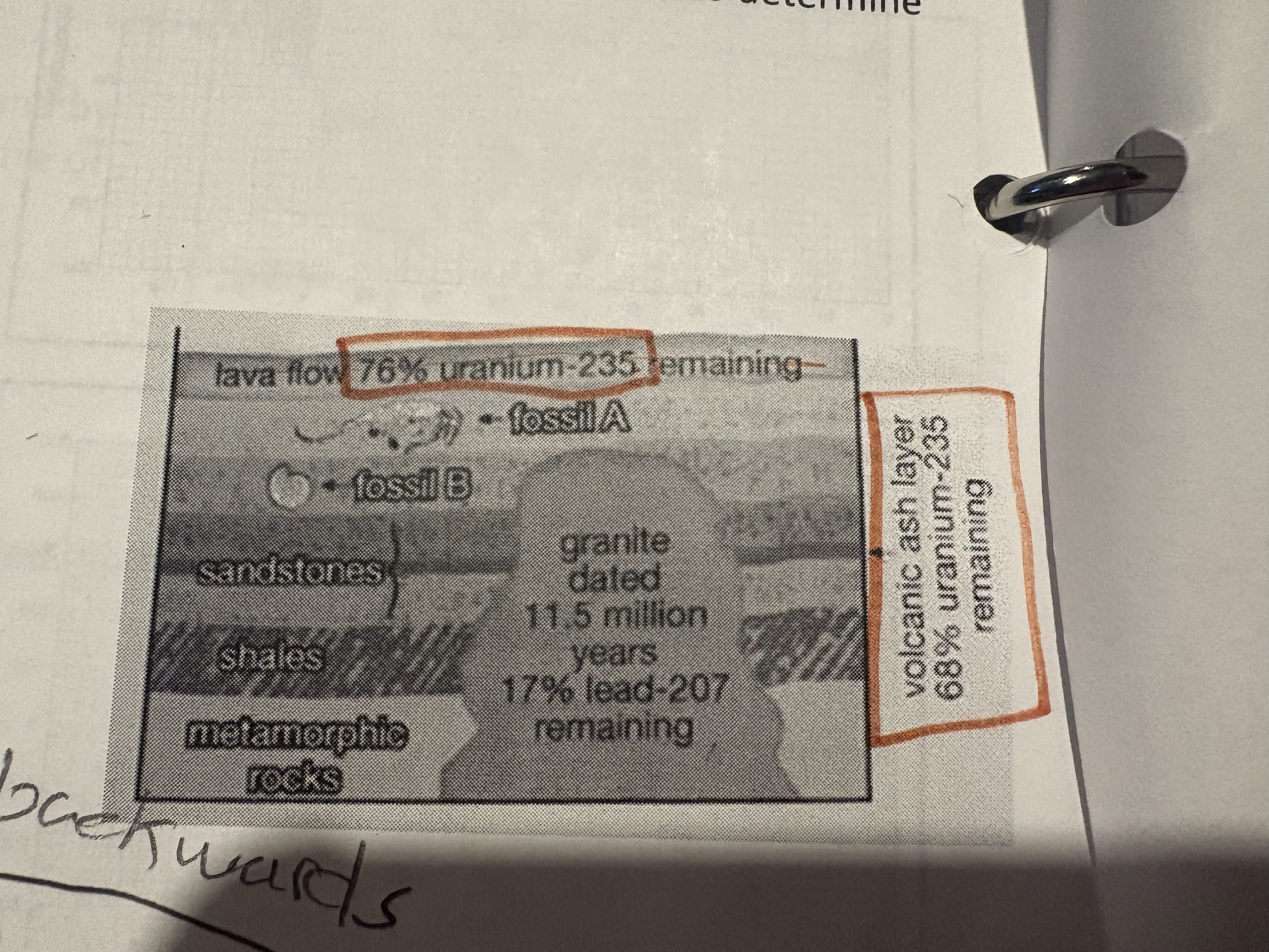 <p>To find the relative age of layer B</p>