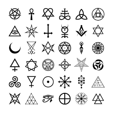 <p>a symbol or sign, often with a magical or mystical significance, used in rituals or spells</p>
