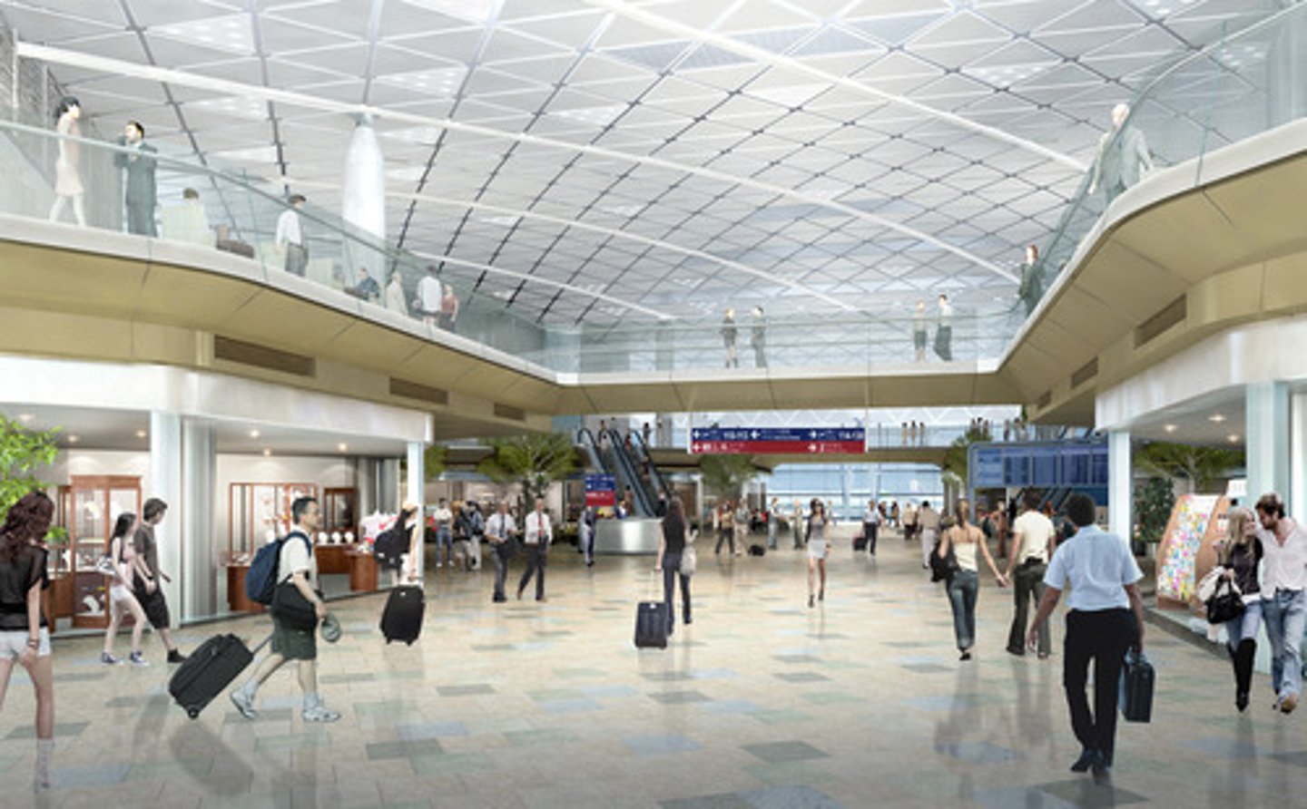 <p>a running or flowing together; a broad public walkway or hallway; a crowd or throng</p>
