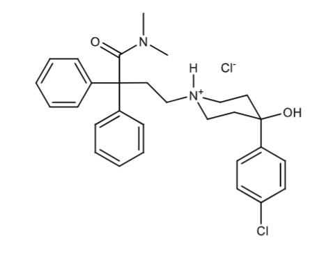 <p>MOR agonist (oral)</p><p>Tx diarrhea </p><p>No CNS effects (slow dissolution, 1st pass metabolism, pgp substrate)</p><p>1st pass: N-demethylation by CYP3A4 and CYP2C8</p>