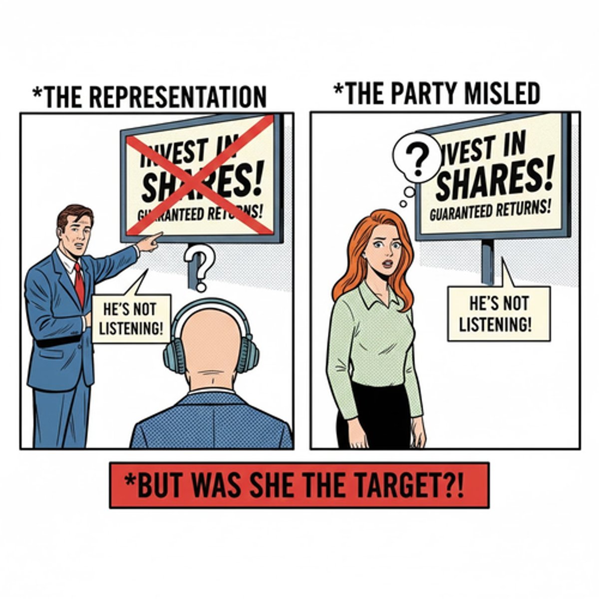 <p>Chapter: Vitiating Elements: Misrepresentation (The Representation Must be Addressed to the Party Misled)</p><p>Principle: Representation must be addressed to the party misled.</p>