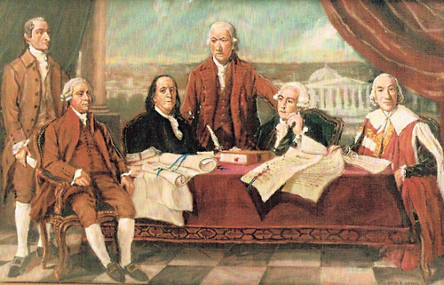 <p>This treaty ended the Revolutionary War, recognized the independence of the American colonies, and granted the colonies the territory from the southern border of Canada to the northern border of Florida, and from the Atlantic coast to the Mississippi River</p>