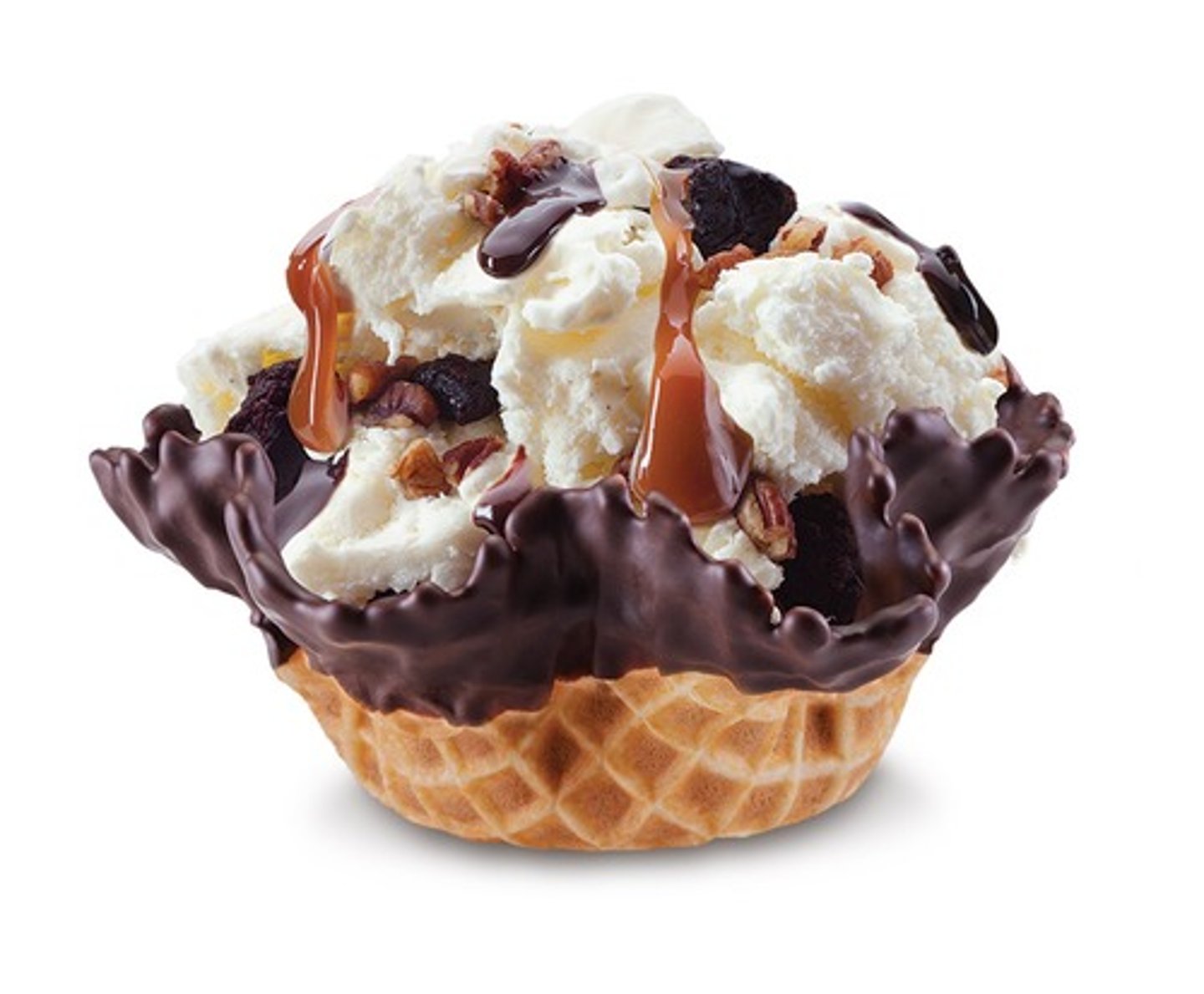 <p>Sweet Cream, Pecans, Brownie, Fudge, Caramel</p>