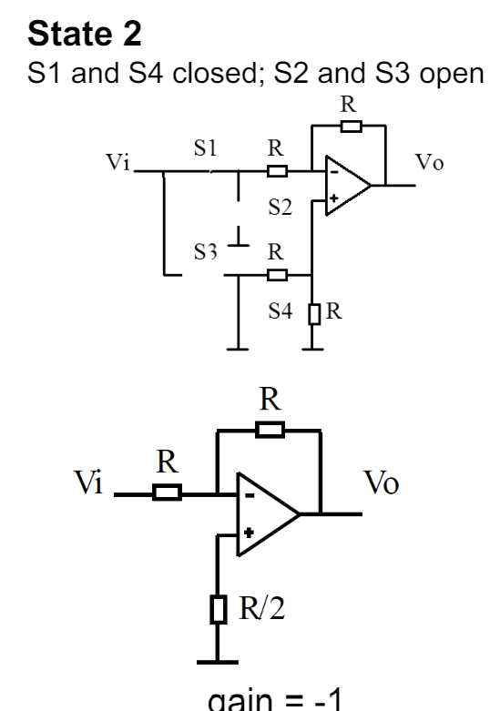 <p>an inverting amplifier</p>