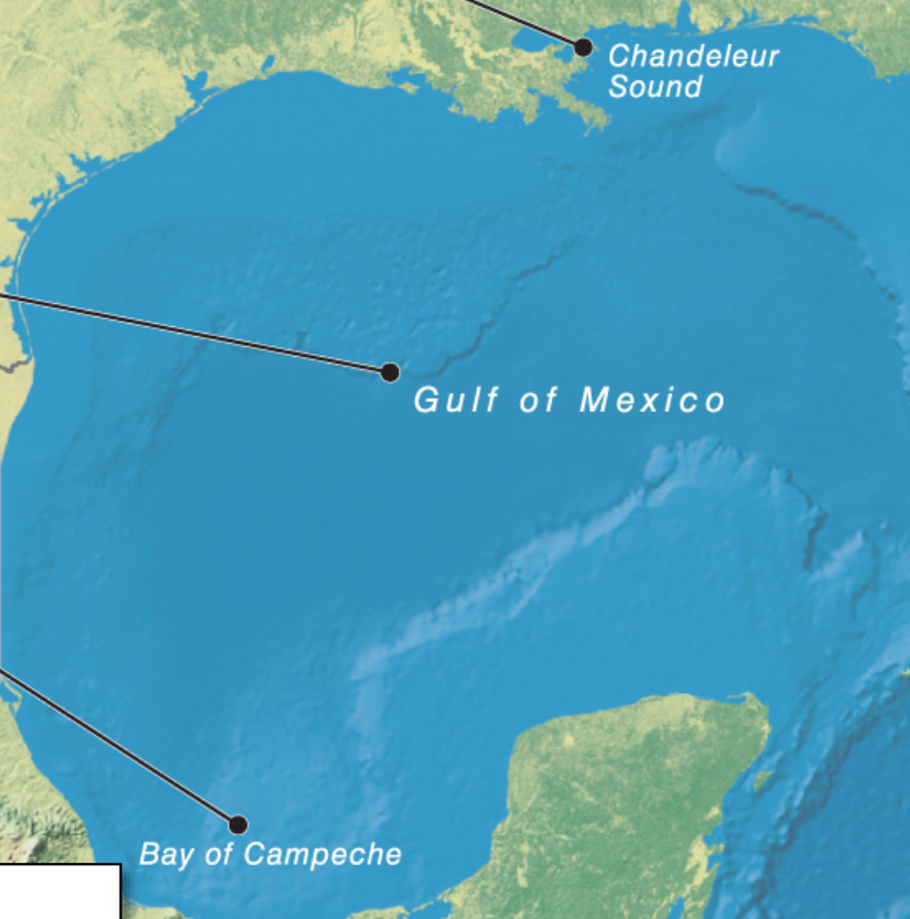 <p>Deep inlet of the sea almost surrounded by land, with a narrow mouth; Larger bays</p>