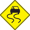 slippery when wet sign