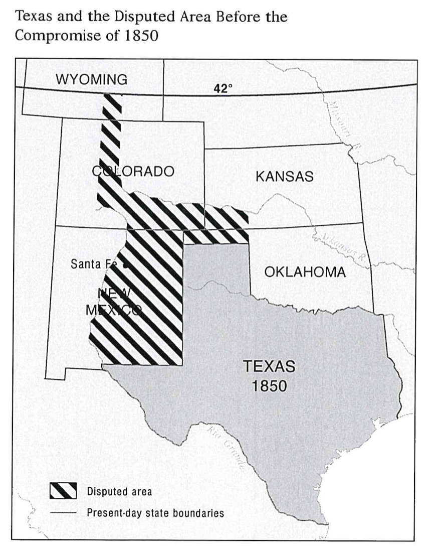 Texas threatened to seize Santa Fe in order to control the disputed area.